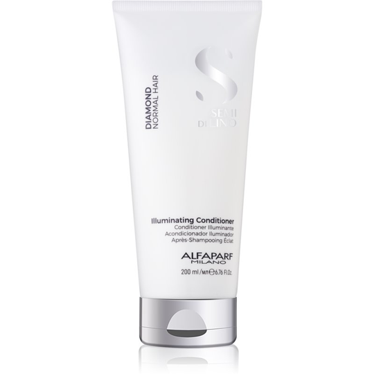 Alfaparf Milano Semi di Lino Diamond Illuminating Brightening Conditioner for Glossy Hair that's Easy to Comb 200 ml