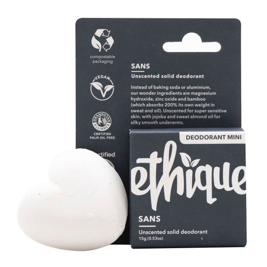Ethique Sans Unscented Solid Deodorant Mini 15G