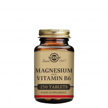 Solgar Magnesium and Vitamin B6 Capsules x250