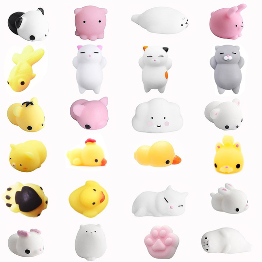 Amaza 24 Pcs Mini Squishy Animal Squishies Kawaii Cute Soft Toys Stress Squeeze Toys Slow Rising Squishies for Kids Stress Relief Toys for Adults...