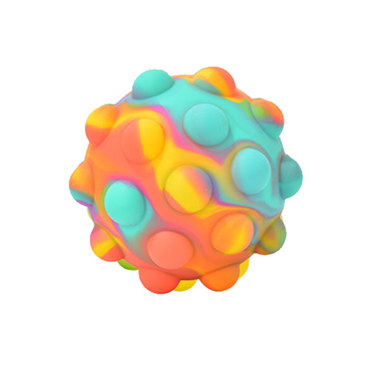 (MIXED COLOR, 1 Pcs) Pop Stress Ball 3D Fidget Toy Balls for Kids and Adults Stress Relief