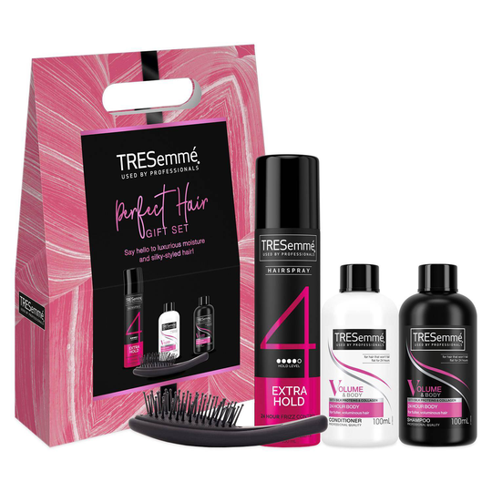 Tresemme Perfect Hair Shampoo, Conditioner And Hairspray Gift Set For Her 3 Pk