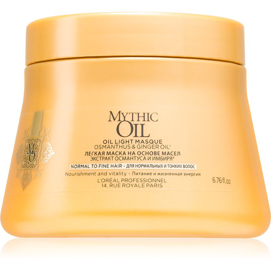 L'Oréal Professionnel Mythic Oil Oil Mask for Normal and Fine Hair paraben and silicone free 200 ml