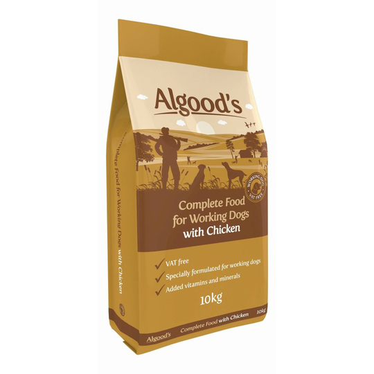Algoods Working Dog Food with Chicken, 10 kg