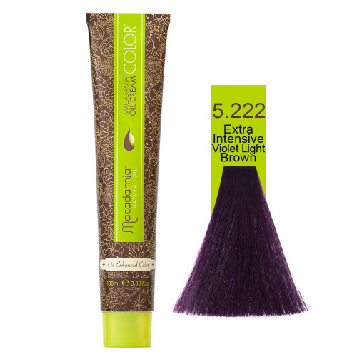 Macadamia Oil Cream Color 5.222 Extra Intensive Violet Light Brown