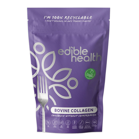 Edible Health Hydrolysed Bovine Collagen Powder 1Kg Pouch