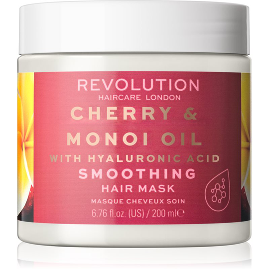 Revolution Haircare Hair Mask Cherry & Manoi Oil Smoothing Mask For Wavy And Curly Hair 200 ml