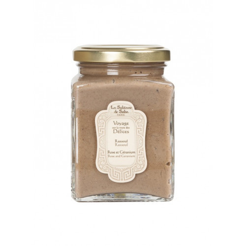La Sultane De Saba Rassoul Rose and Geranium Lava Clay 300g