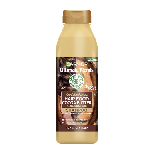 Garnier Ultimate Blends Cocoa Butter Shampoo 350Ml