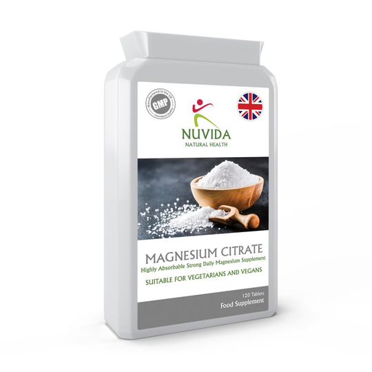 Magnesium Citrate / 120 x 500mg Tablets / Strong Magnesium Supplement