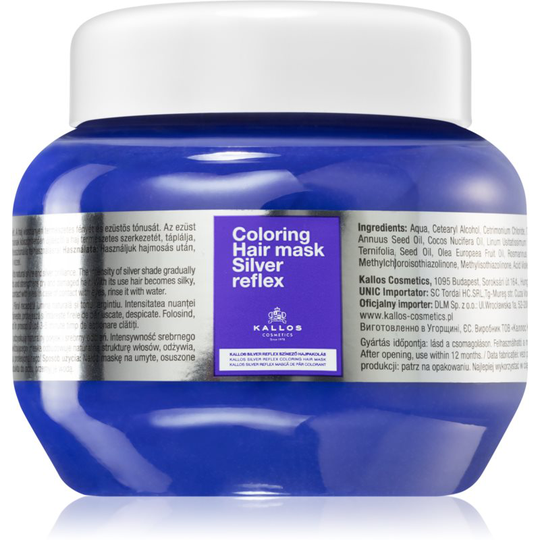 Kallos Silver Reflex Hair Mask for Yellow Tones Neutralization 275 ml