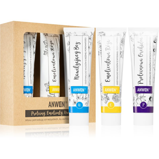 Anwen Proteins . Emollients . Humectants Conditioner for Everyday Use 3 x100 ml High porosity (Economy Pack)