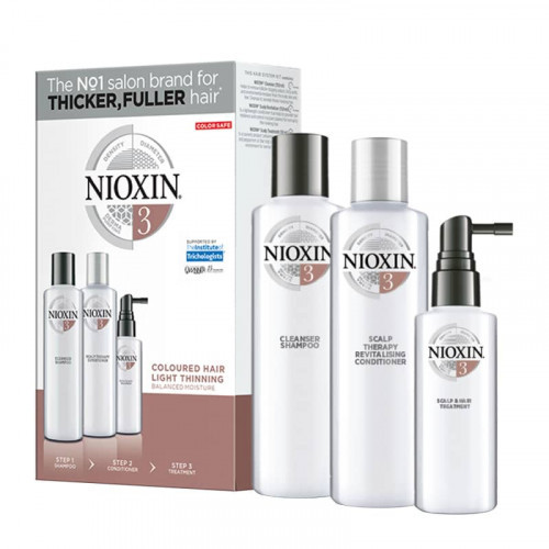 Nioxin SYS3 Care System Trial Kit for Coloured Hair with Light Thinning Small