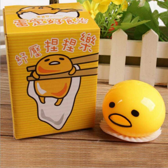 Squishy Puking Egg Yolk Squeeze Ball Relieve Stress Relief Toy Gift