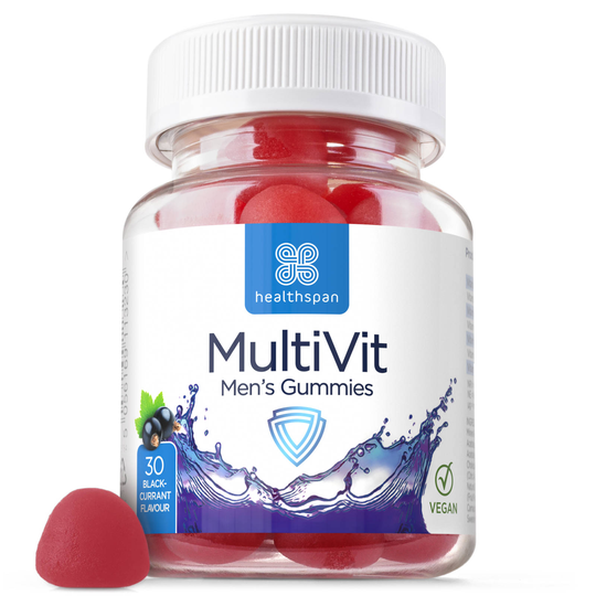 Healthspan Vegan Men'S Multivitamin Blackcurrant Gummies 30 Gummies