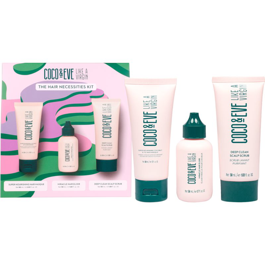 Coco & Eve Like A Virgin Hair Necessities Kit Gift Set (for Hair and Scalp)