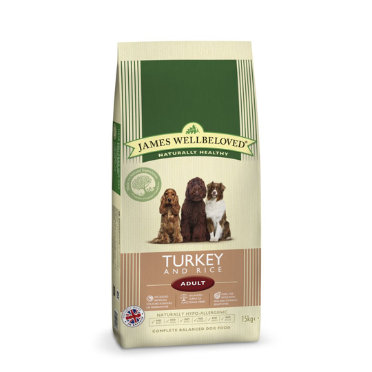 Jwb Adult Dog Maintenance Turkey & Rice Kibble 15kg