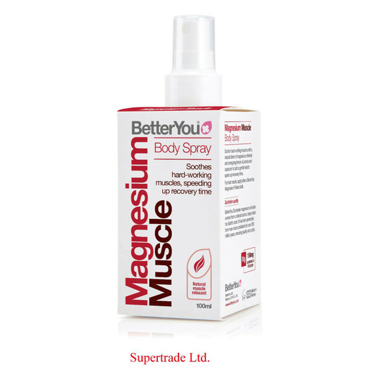 BetterYou Magnesium Muscle Body Spray Soothes Hard-Working Muscles - 100ml