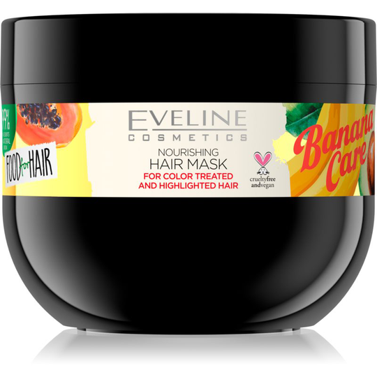 Eveline Cosmetics Food for Hair Banana Nourishing Hair Mask For Coloured Or Streaked Hair 500 ml