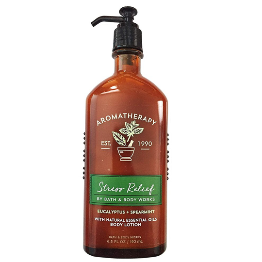 Bath & Body Works Aromatherapy Stress Relief EUCALYPTUS SPEARMINT Body Lotion 6.