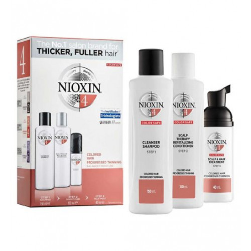Nioxin SYS4 Care System Trial Kit for Colored Hair with Progressed Thinning Small