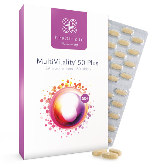Healthspan Multivitality 50 Plus 180 Tablets