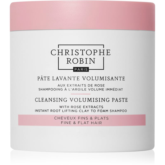 Christophe Robin Cleansing Volumizing Paste with Rose Extract exfoliating shampoo for Hair Volume 250 ml