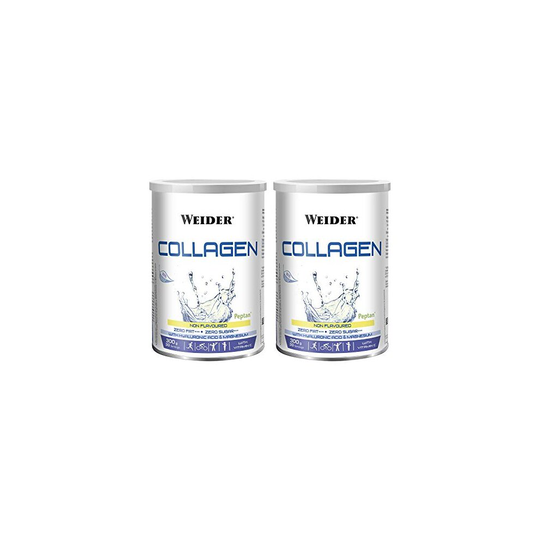 Weider Duo Pack Collagen, Weider Collagen. with Hyaluronic Acid, Magnesium and Vitamin C. 100% Peptan. Zero Fat. Sugar Zero. Keto. 600g