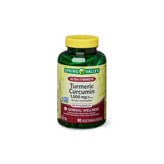 Spring Valley Ultra-Strength Turmeric Curcumin, 1,500 mg, 90 Count