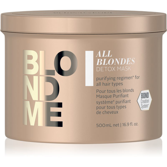 Schwarzkopf Professional Blondme All Blondes Detox Cleansing Detox Mask For Blondes And Highlighted Hair 500 ml