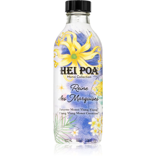 Hei Poa Tahiti Monoi Oil Ylang Ylang Marquesas Queen Multi-Functional Oil for Body and Hair 100 ml