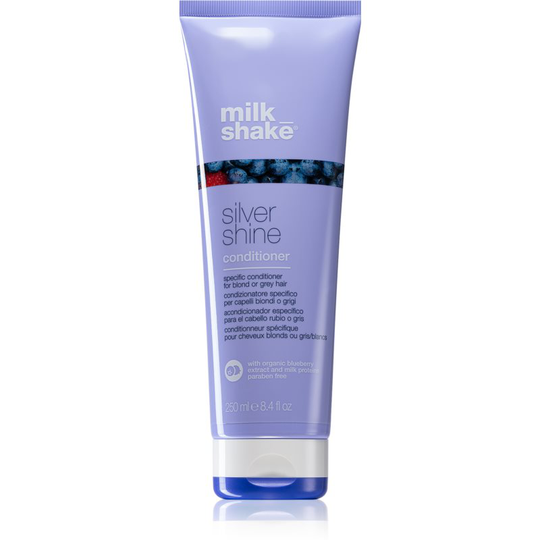 Milk Shake Silver Shine Conditioner for Blonde Hair for Yellow Tones Neutralization 250 ml