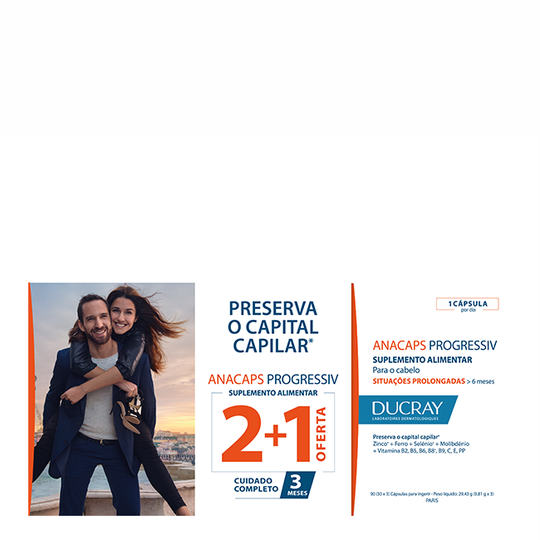Ducray Anacaps Progressiv Anti-Hair Loss Capsules 3x30