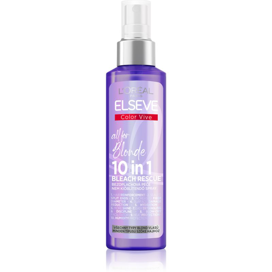 L'Oréal Paris Elseve Color-Vive Purple Leave-in Spray For All Types Of Blonde Hair 150 ml