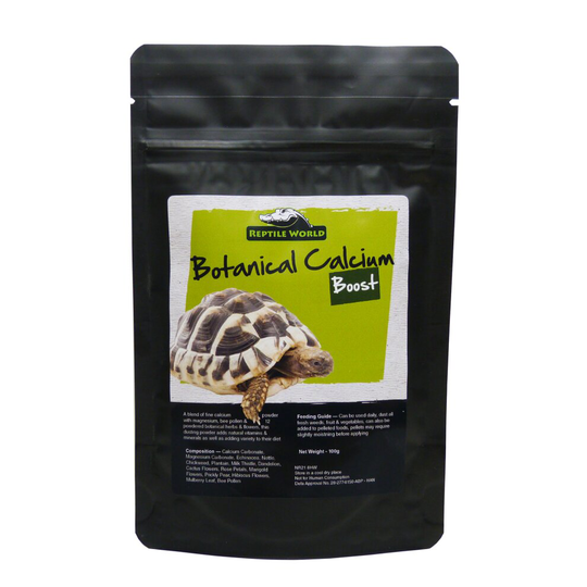 Reptile World 100g Tortoise Calcium Powder with Botanical Herbs & Bee Pollen