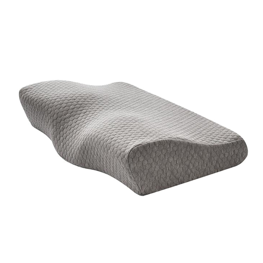 (Grey, M) Pillowcase for Sleeping Memory Foam Pillow Neck Pain Stress Relief