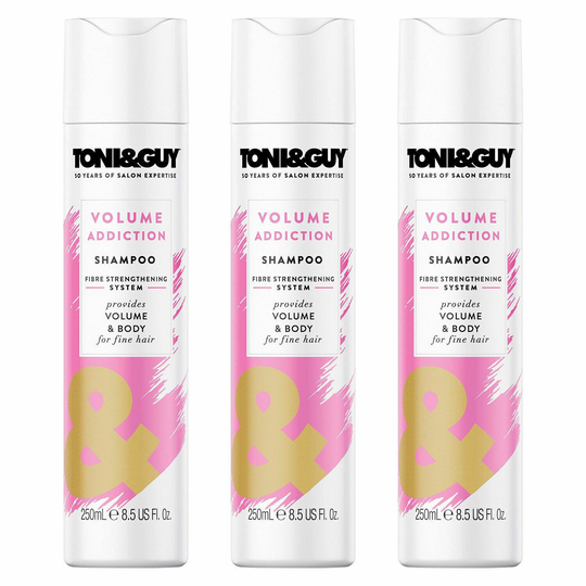 Toni & Guy Volume Addiction Shampoo 3 X 250Ml