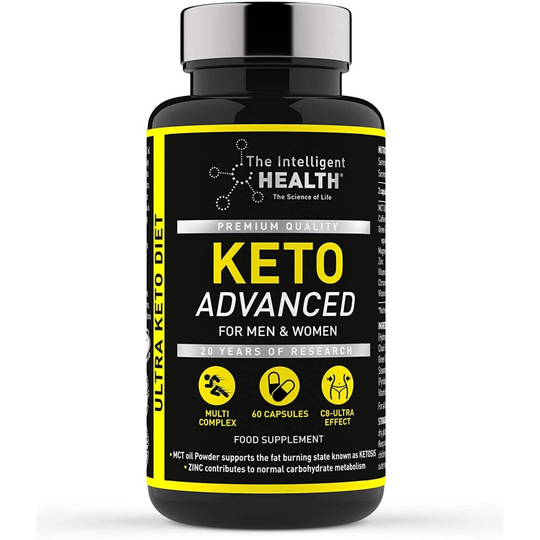 Keto Diet Pills for Men & Women - 60 Capsules - Weight Loss Advanced Keto Pro Plus Tablets Contains MCT Oil - Slimming Food Supplement by The Intellig