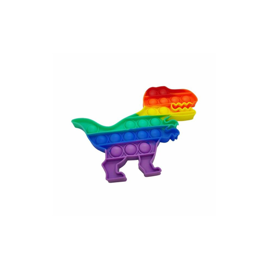 Rainbow Dinosaur Fidget Toys | Push & Pop Bubble Special Needs Stress Reliever .(Dinosaur)