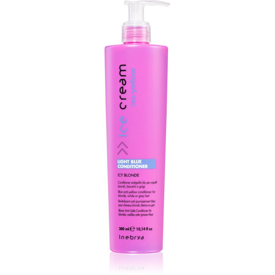 Inebrya No-Yellow Conditioner for Blonde and Grey Hair for Yellow Tones Neutralization 300 ml