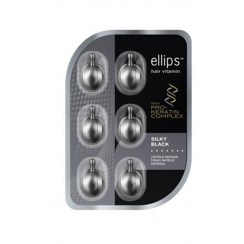 Ellips Pro-Keratin Complex Silky Black Hair Vitamin 6x1ml