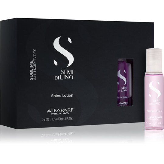 Alfaparf Milano Semi di Lino Sublime Rescructuring Multiplier Reconstructing Treatment For Damaged Hair In Ampoules 12x13 ml