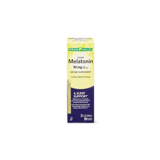 Spring Valley Sleep Support Melatonin Liquid, 10 mg, 2 fl oz