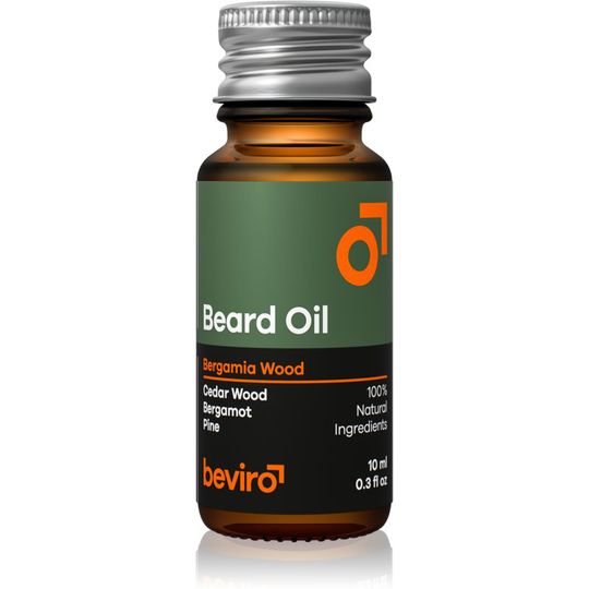 Beviro Bergamia Wood Facial Hair Oil with Woody Aroma 10 ml
