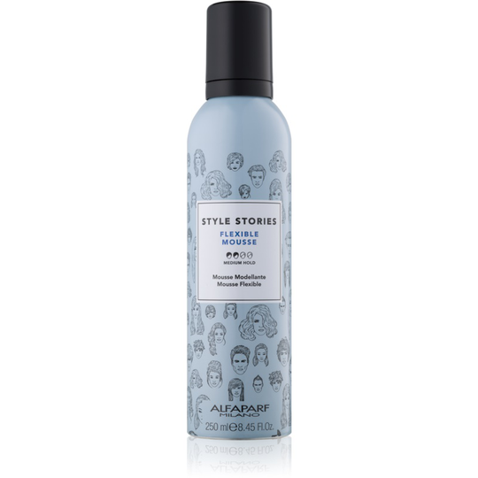 Alfaparf Milano Style Stories The Range Pre-Styling Styling Mousse Medium Control Flexible Mousse 250 ml