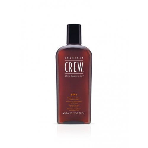American Crew 3-in-1 Shampoo, Conditioner, Shower Gel 450ml