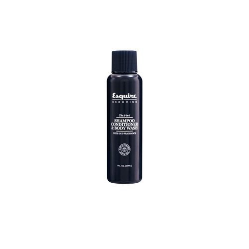 Esquire Grooming 3-in-1 Hair Shampoo, Conditioner & Body Wash 30ml
