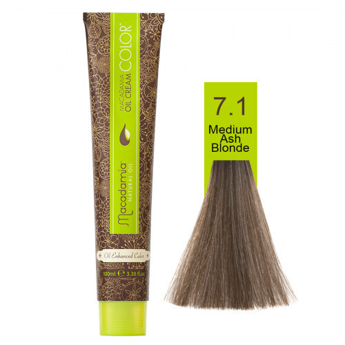 Macadamia Oil Cream Color 7.1 Medium Ash Blonde