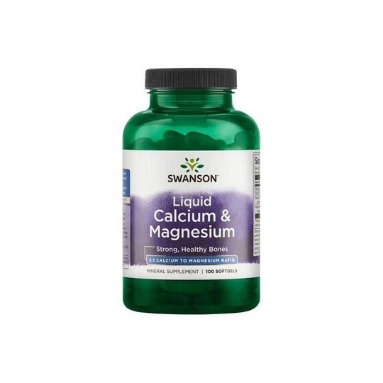 Swanson Liquid Calcium & Magnesium, 100 softgels