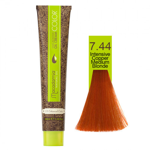 Macadamia Oil Cream Color 7.44 Int. Copper Medium Blonde